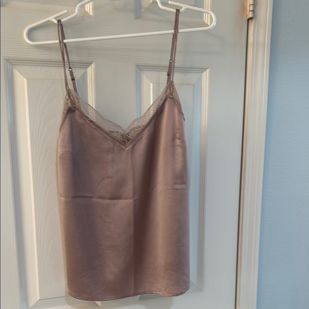 Elegant Mauve Satin Chemise